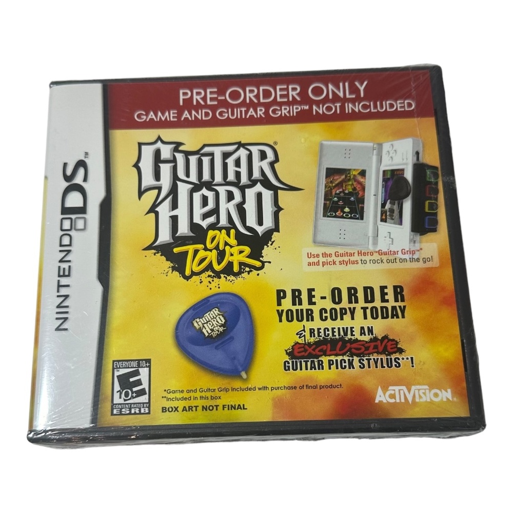 Nintendo DS Guitar Hero On Tour Pre-Order Variant Game SEALED